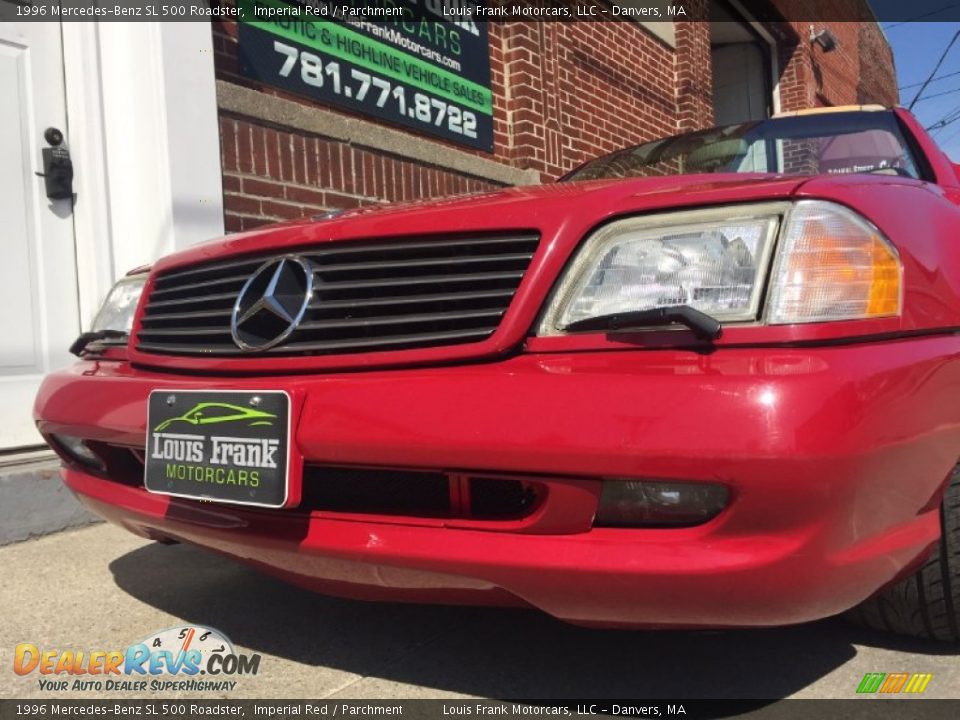 1996 Mercedes-Benz SL 500 Roadster Imperial Red / Parchment Photo #28