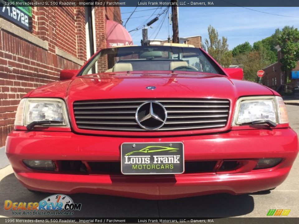 1996 Mercedes-Benz SL 500 Roadster Imperial Red / Parchment Photo #29