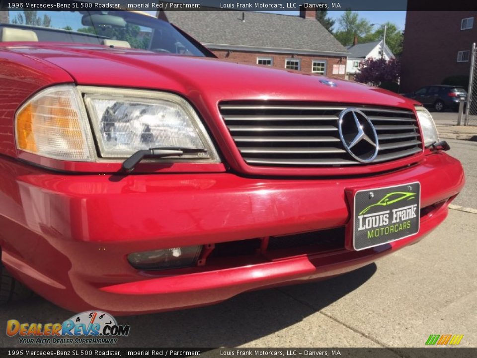 1996 Mercedes-Benz SL 500 Roadster Imperial Red / Parchment Photo #30