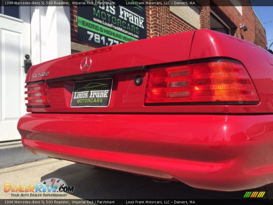 1996 Mercedes-Benz SL 500 Roadster Imperial Red / Parchment Photo #31