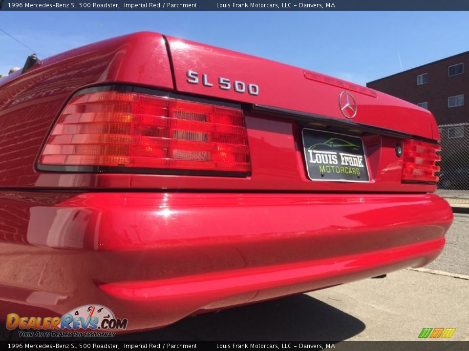 1996 Mercedes-Benz SL 500 Roadster Imperial Red / Parchment Photo #33