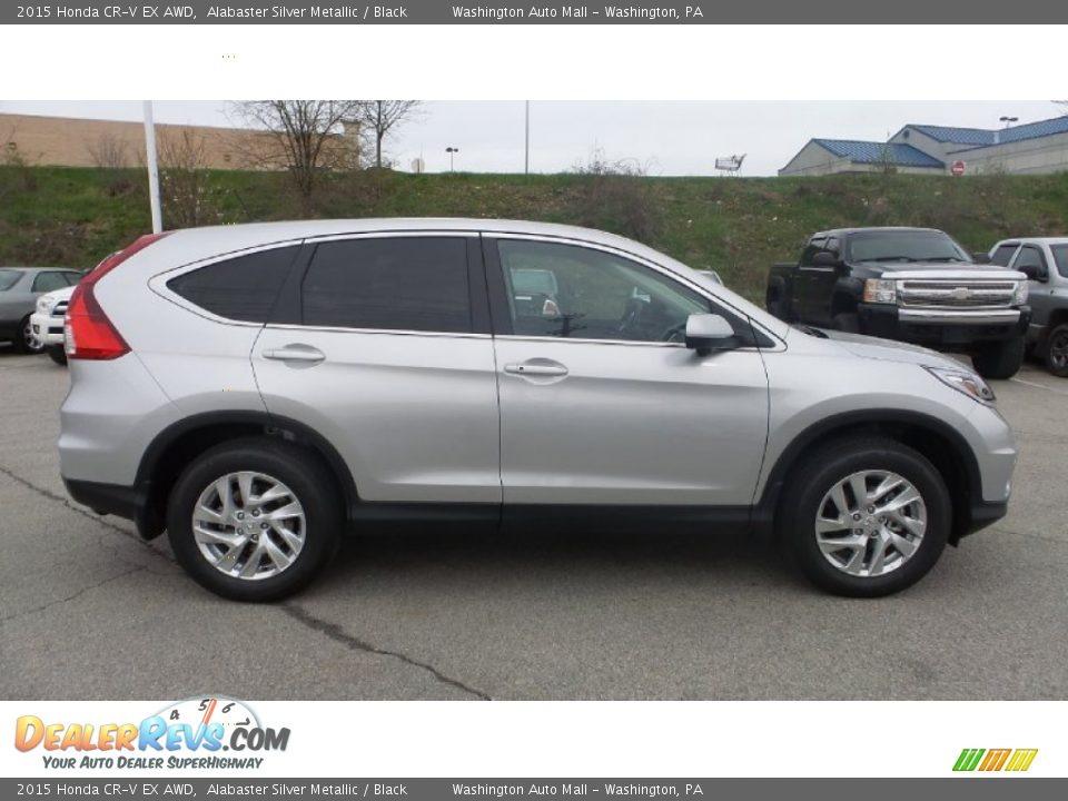 Alabaster Silver Metallic 2015 Honda CR-V EX AWD Photo #2