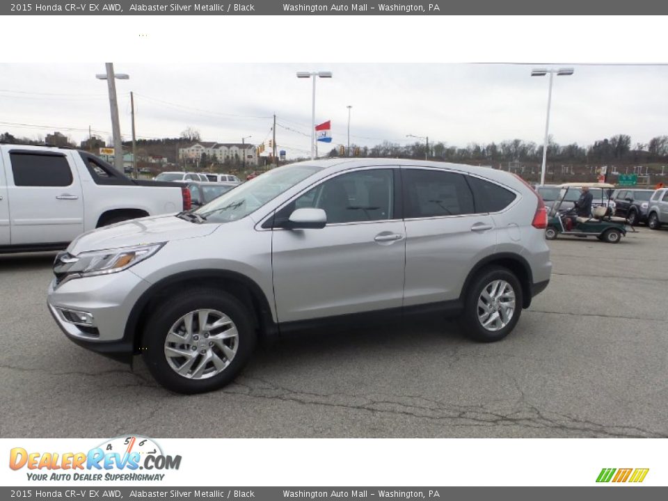 Front 3/4 View of 2015 Honda CR-V EX AWD Photo #4