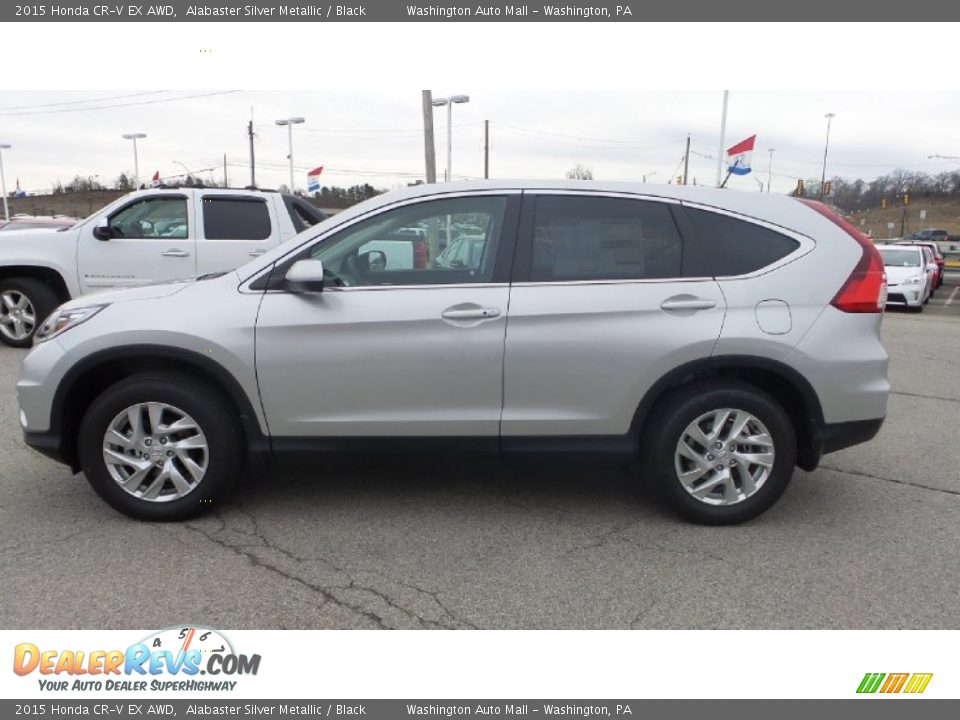 2015 Honda CR-V EX AWD Alabaster Silver Metallic / Black Photo #5