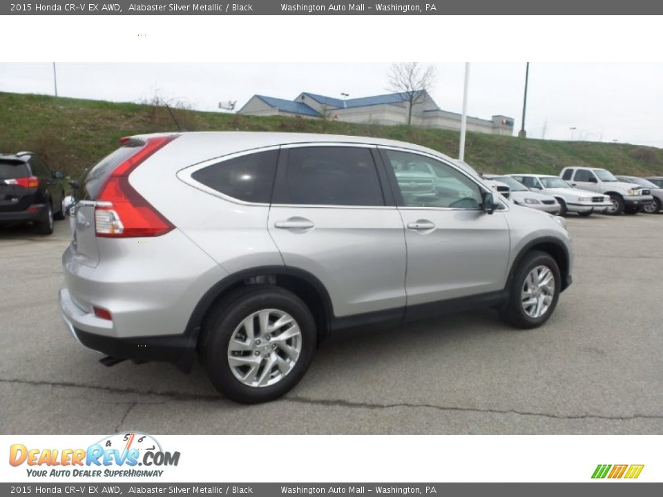 2015 Honda CR-V EX AWD Alabaster Silver Metallic / Black Photo #7