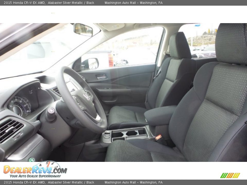2015 Honda CR-V EX AWD Alabaster Silver Metallic / Black Photo #12