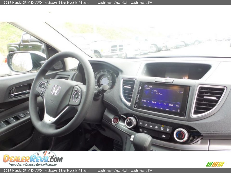 2015 Honda CR-V EX AWD Alabaster Silver Metallic / Black Photo #19