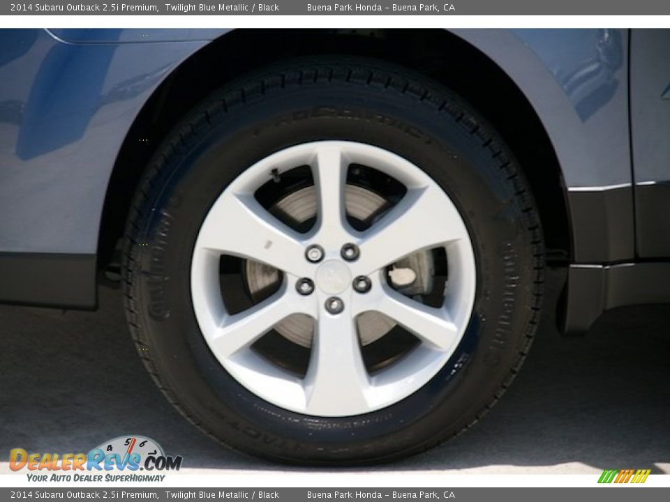 2014 Subaru Outback 2.5i Premium Twilight Blue Metallic / Black Photo #29