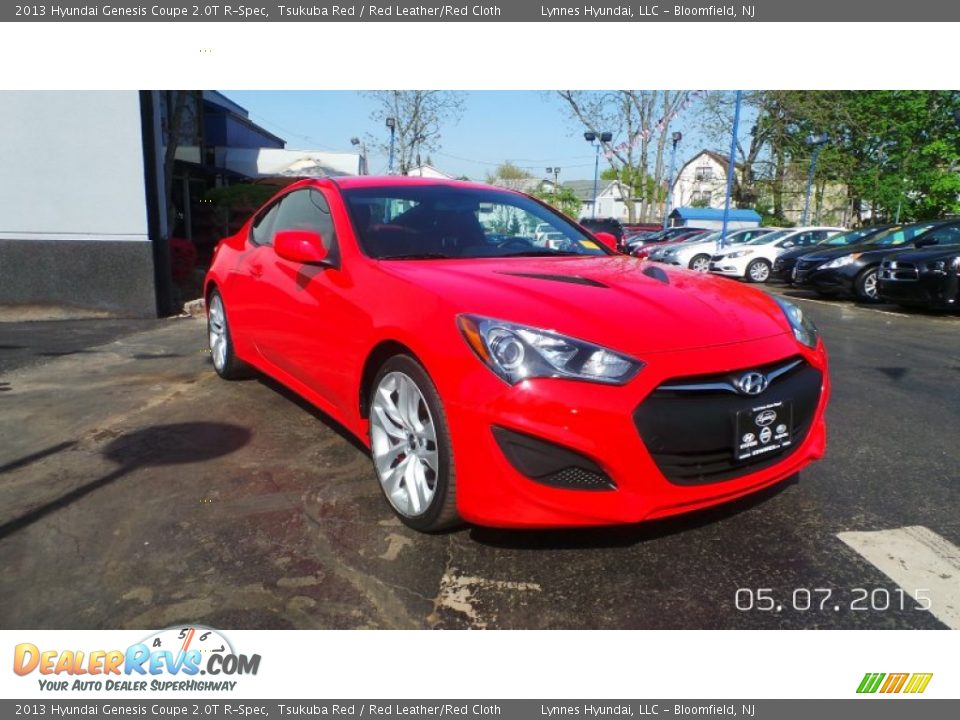 2013 Hyundai Genesis Coupe 2.0T R-Spec Tsukuba Red / Red Leather/Red Cloth Photo #1