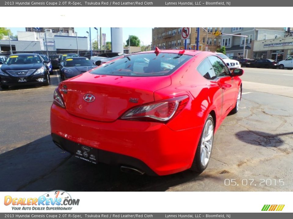 2013 Hyundai Genesis Coupe 2.0T R-Spec Tsukuba Red / Red Leather/Red Cloth Photo #4