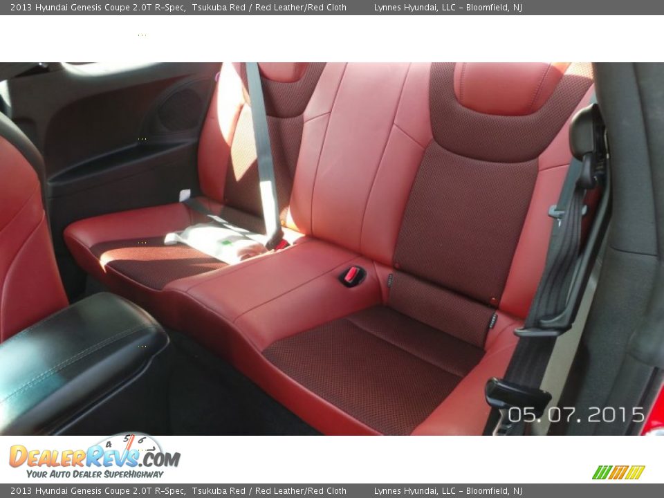 Rear Seat of 2013 Hyundai Genesis Coupe 2.0T R-Spec Photo #11