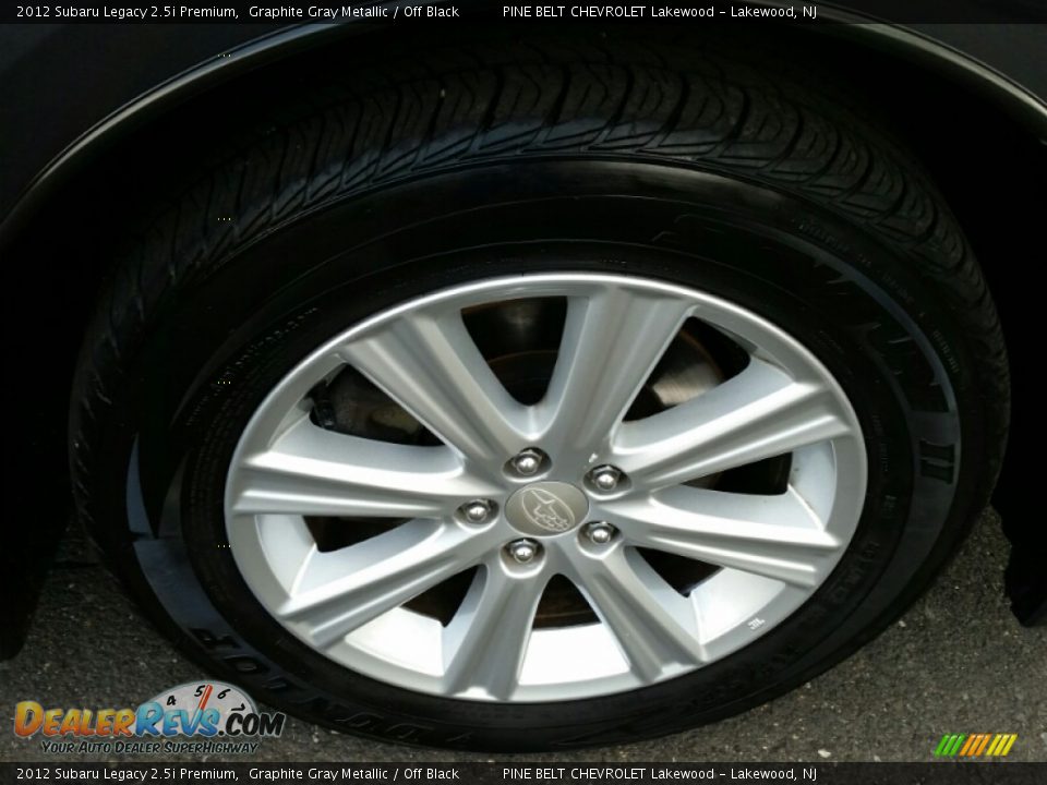 2012 Subaru Legacy 2.5i Premium Graphite Gray Metallic / Off Black Photo #4