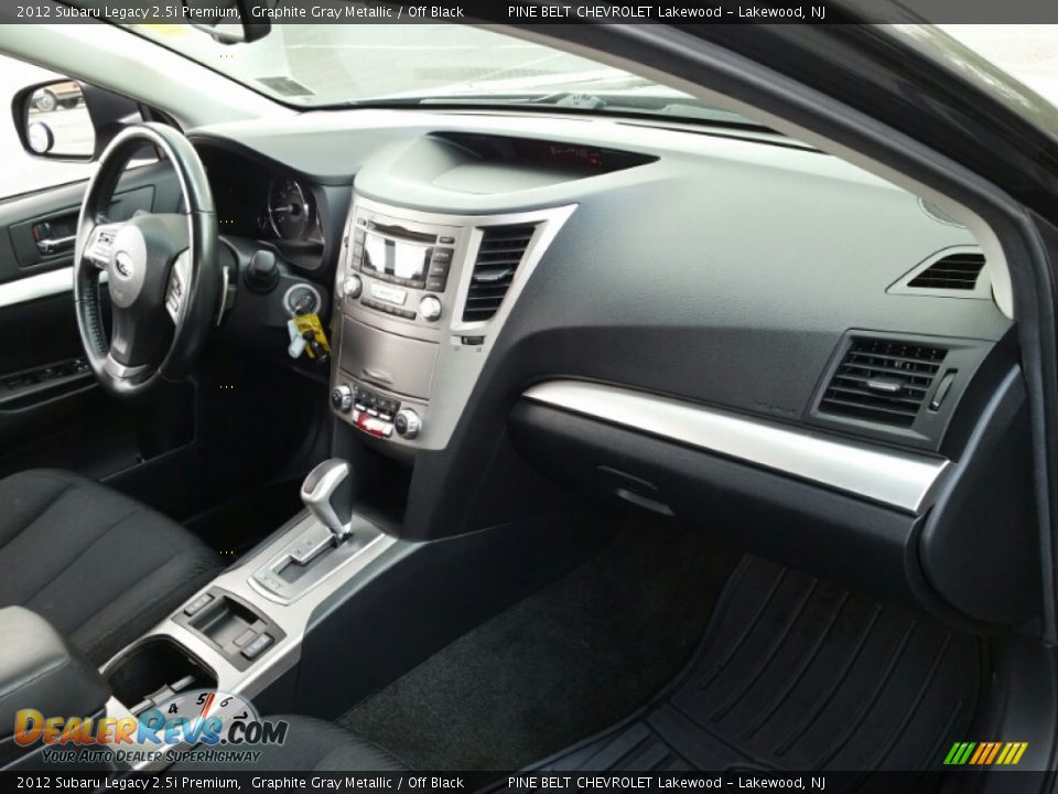 2012 Subaru Legacy 2.5i Premium Graphite Gray Metallic / Off Black Photo #6