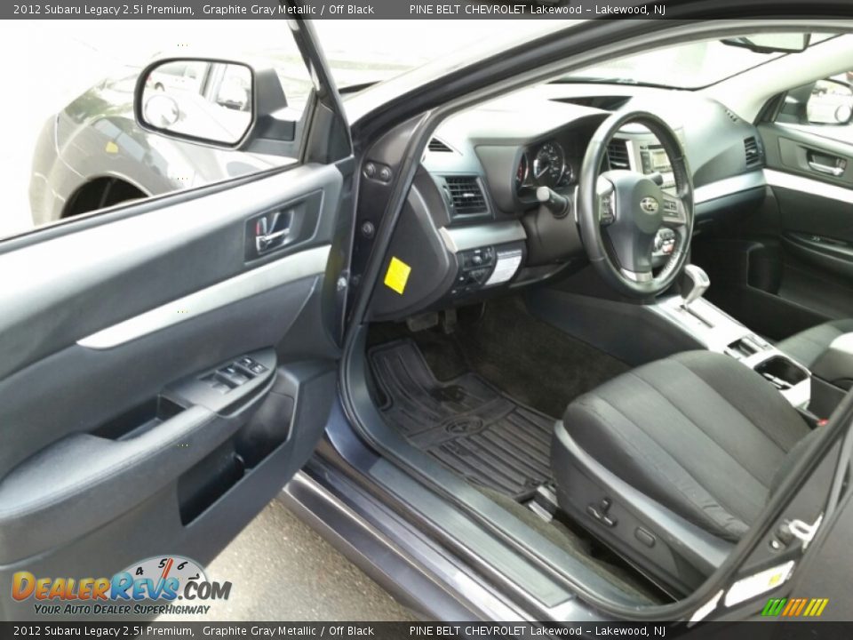 2012 Subaru Legacy 2.5i Premium Graphite Gray Metallic / Off Black Photo #16