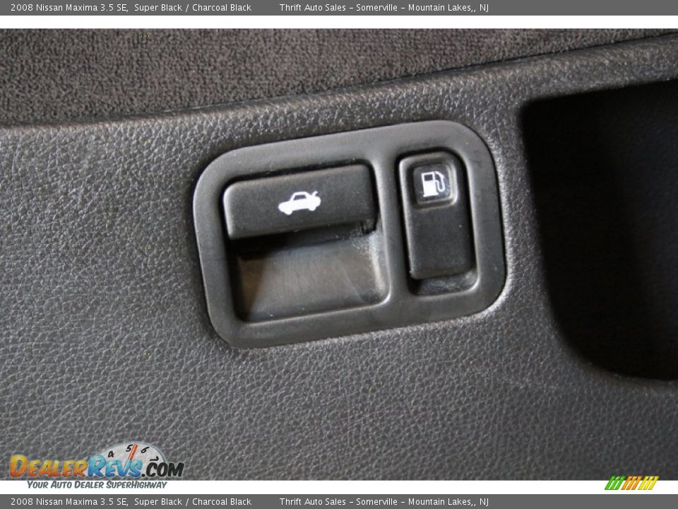 2008 Nissan Maxima 3.5 SE Super Black / Charcoal Black Photo #13