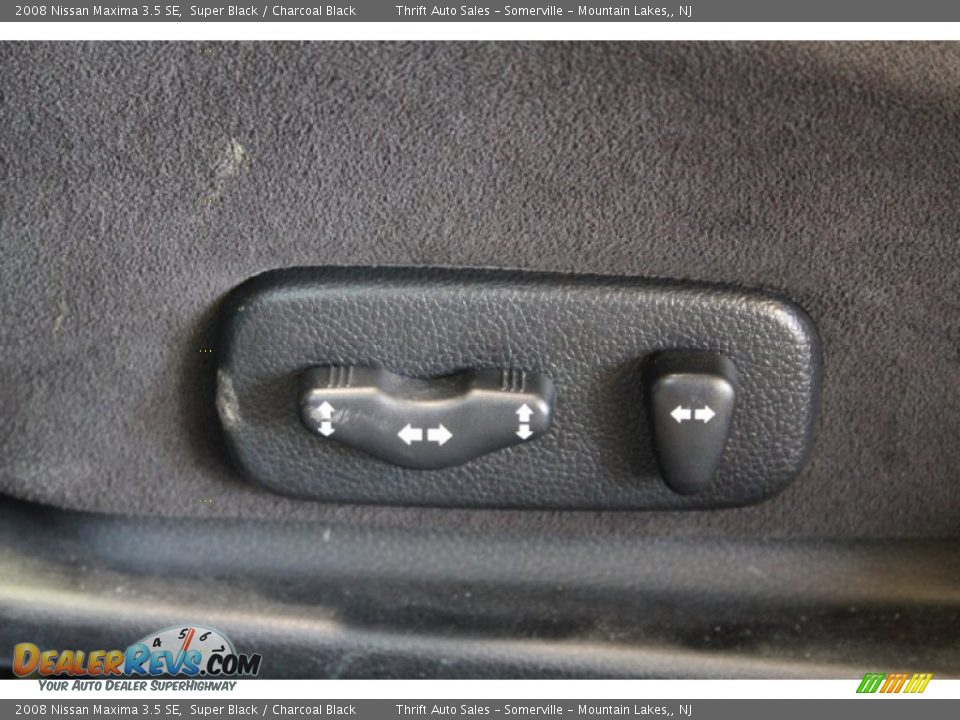 2008 Nissan Maxima 3.5 SE Super Black / Charcoal Black Photo #15