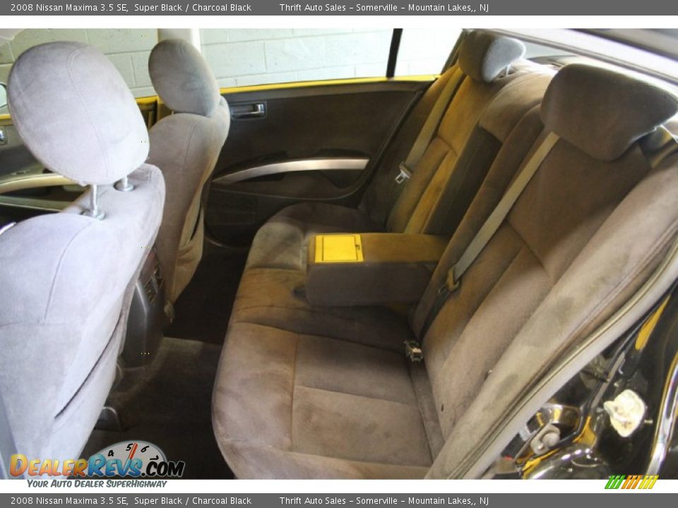 2008 Nissan Maxima 3.5 SE Super Black / Charcoal Black Photo #17