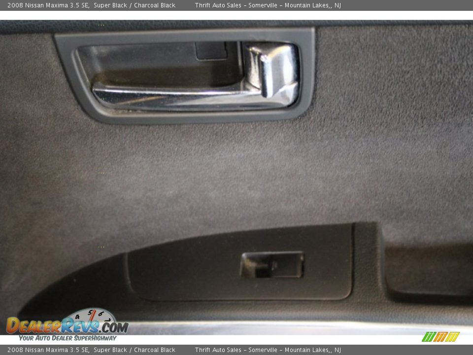 2008 Nissan Maxima 3.5 SE Super Black / Charcoal Black Photo #19