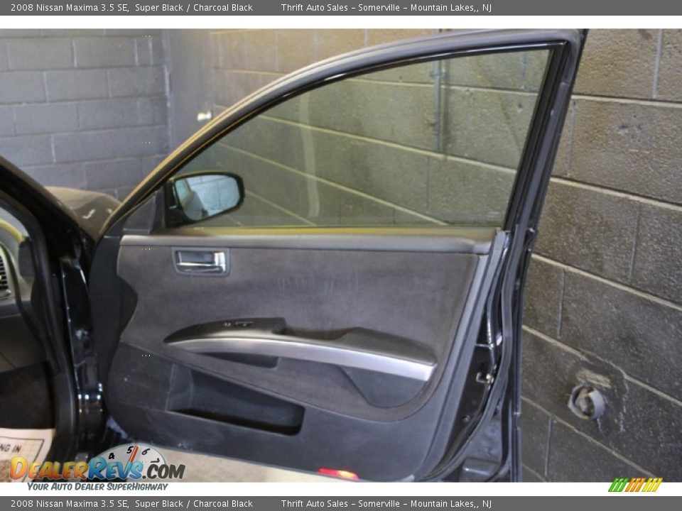 2008 Nissan Maxima 3.5 SE Super Black / Charcoal Black Photo #20