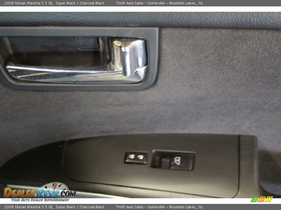 2008 Nissan Maxima 3.5 SE Super Black / Charcoal Black Photo #21