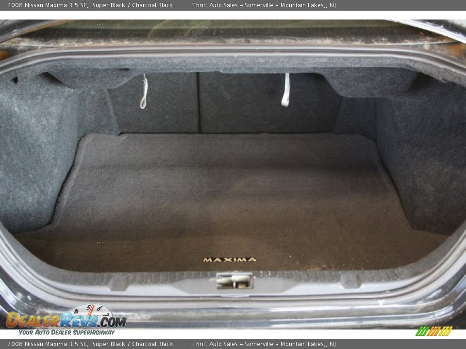 2008 Nissan Maxima 3.5 SE Super Black / Charcoal Black Photo #22