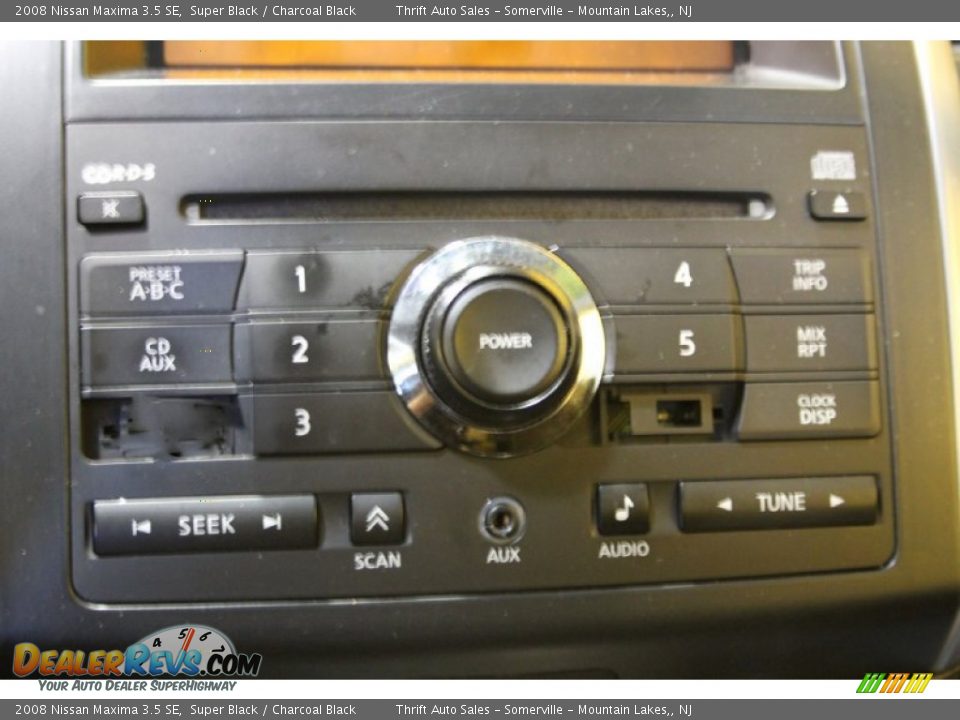 2008 Nissan Maxima 3.5 SE Super Black / Charcoal Black Photo #27