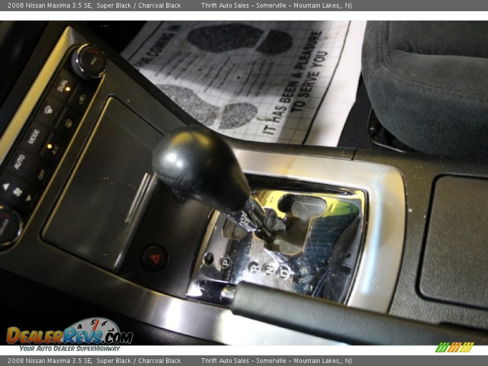 2008 Nissan Maxima 3.5 SE Super Black / Charcoal Black Photo #29