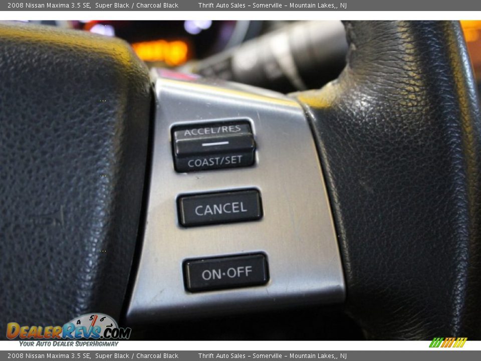 2008 Nissan Maxima 3.5 SE Super Black / Charcoal Black Photo #31