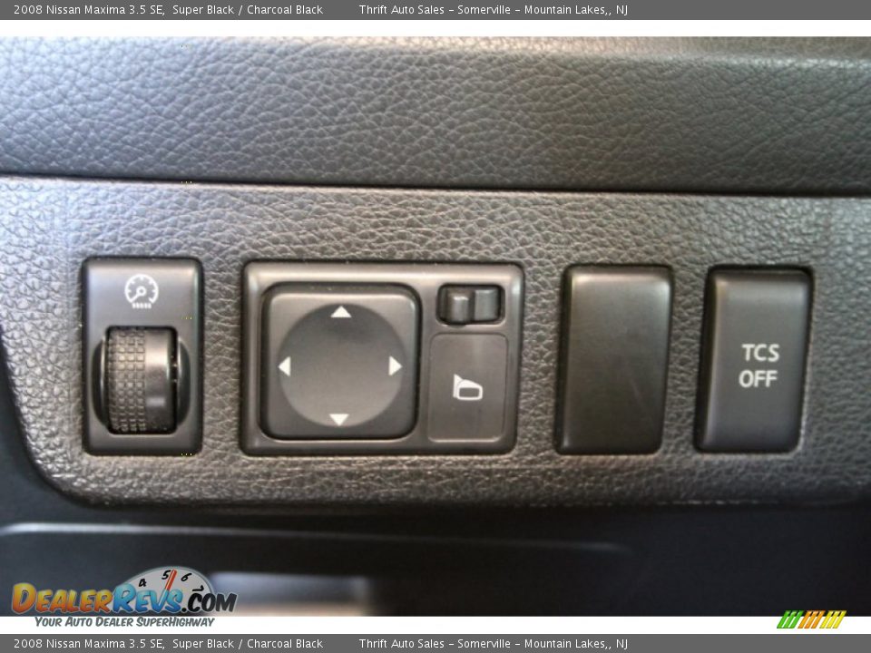 2008 Nissan Maxima 3.5 SE Super Black / Charcoal Black Photo #32