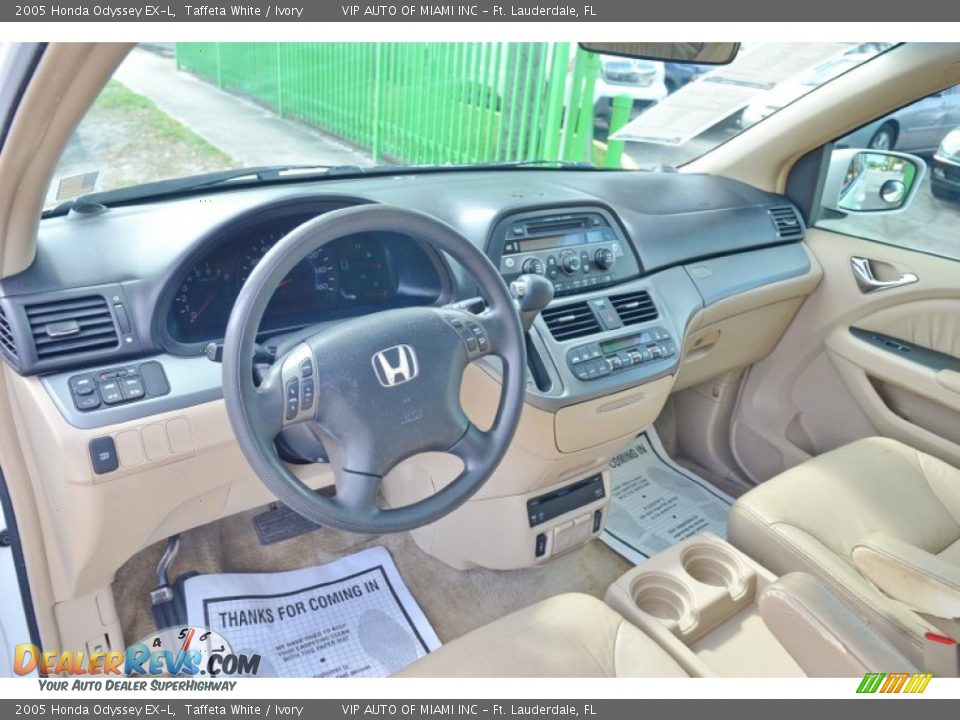 2005 Honda Odyssey EX-L Taffeta White / Ivory Photo #17