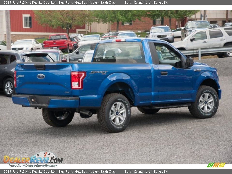 Blue Flame Metallic 2015 Ford F150 XL Regular Cab 4x4 Photo #3