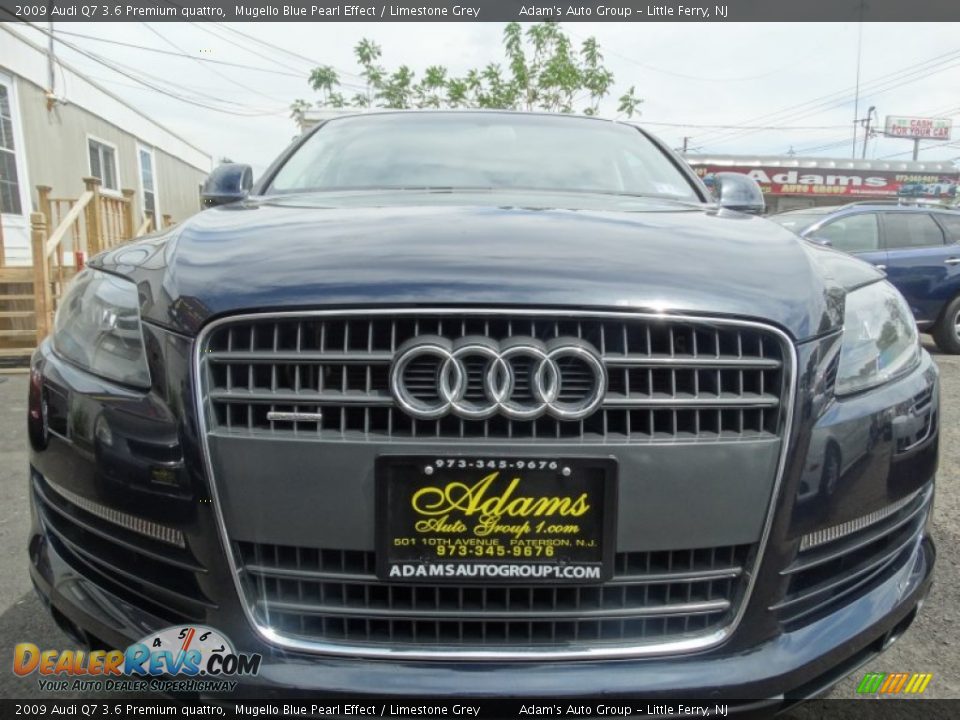 2009 Audi Q7 3.6 Premium quattro Mugello Blue Pearl Effect / Limestone Grey Photo #2