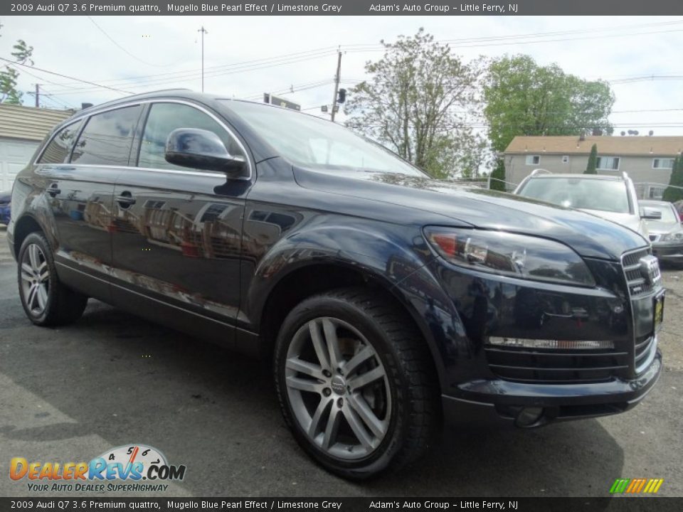 2009 Audi Q7 3.6 Premium quattro Mugello Blue Pearl Effect / Limestone Grey Photo #3