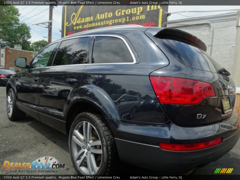 2009 Audi Q7 3.6 Premium quattro Mugello Blue Pearl Effect / Limestone Grey Photo #4