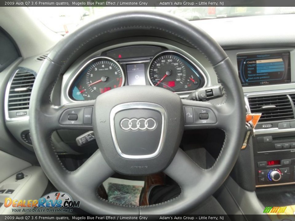 2009 Audi Q7 3.6 Premium quattro Mugello Blue Pearl Effect / Limestone Grey Photo #7