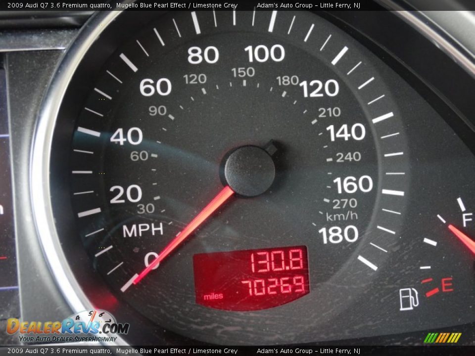 2009 Audi Q7 3.6 Premium quattro Mugello Blue Pearl Effect / Limestone Grey Photo #8