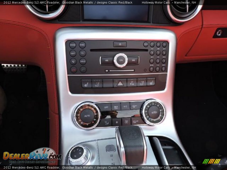 2012 Mercedes-Benz SLS AMG Roadster Obsidian Black Metallic / designo Classic Red/Black Photo #15