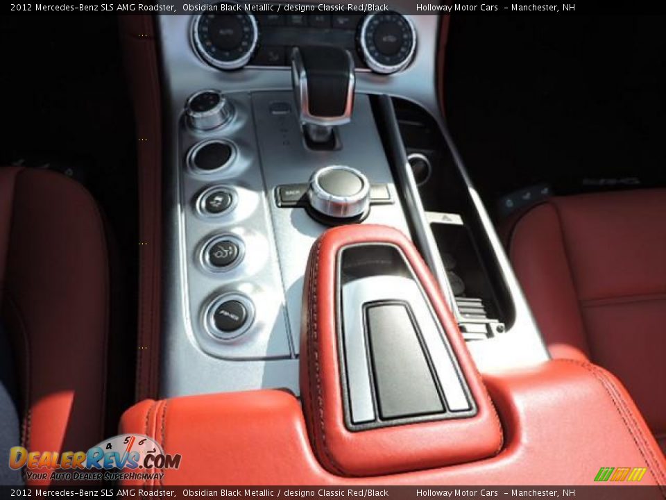 2012 Mercedes-Benz SLS AMG Roadster Obsidian Black Metallic / designo Classic Red/Black Photo #16
