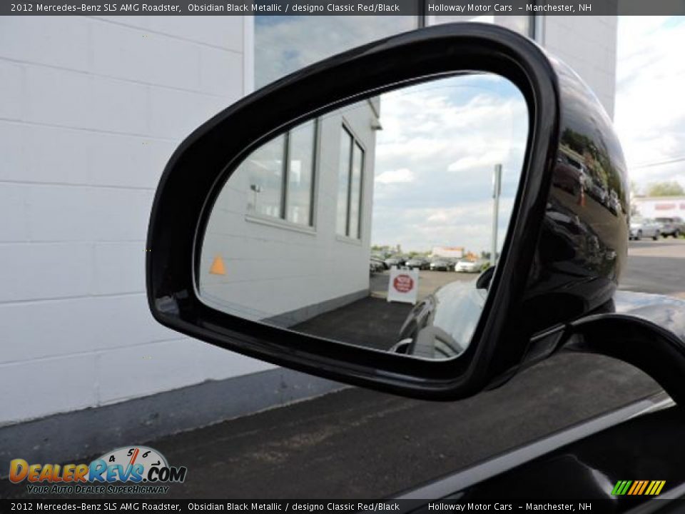 2012 Mercedes-Benz SLS AMG Roadster Obsidian Black Metallic / designo Classic Red/Black Photo #24