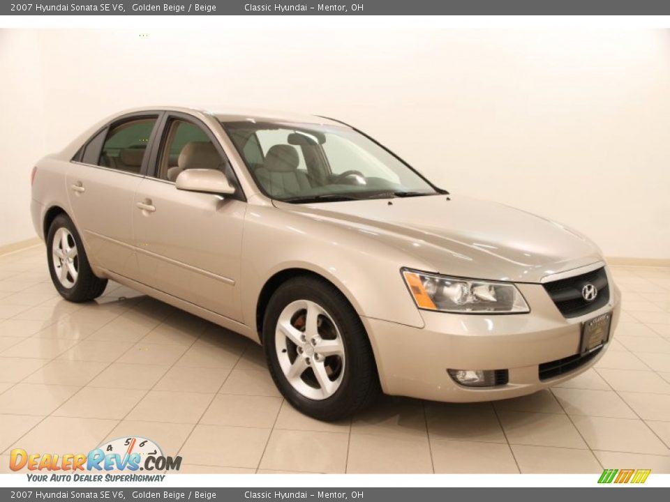 2007 Hyundai Sonata SE V6 Golden Beige / Beige Photo #1