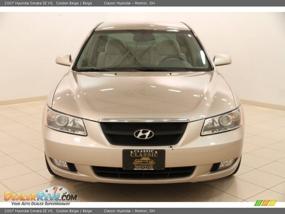 2007 Hyundai Sonata SE V6 Golden Beige / Beige Photo #2
