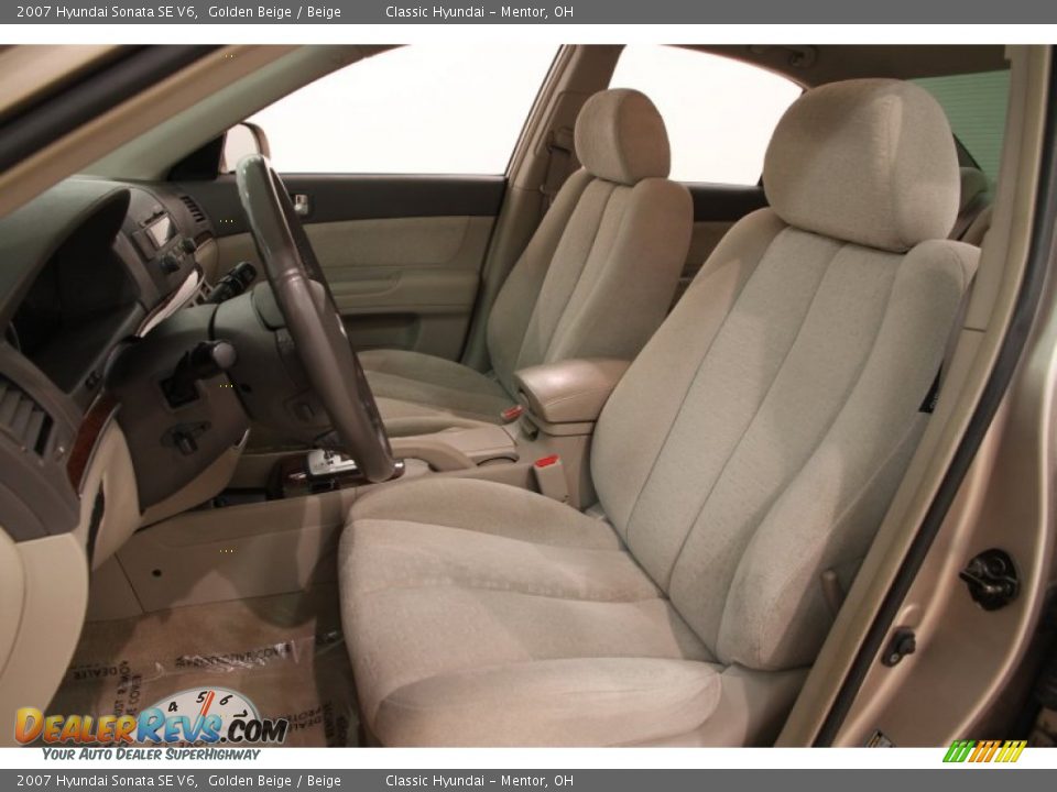 2007 Hyundai Sonata SE V6 Golden Beige / Beige Photo #5