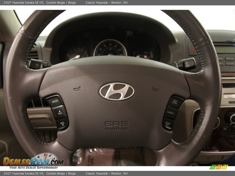 2007 Hyundai Sonata SE V6 Golden Beige / Beige Photo #6