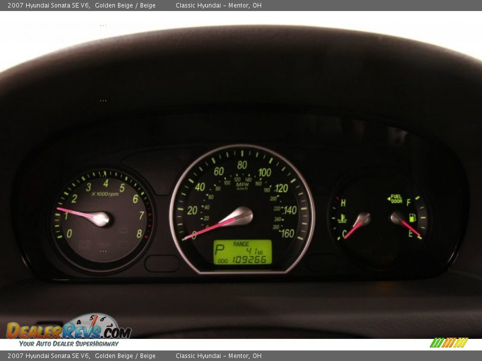 2007 Hyundai Sonata SE V6 Golden Beige / Beige Photo #7