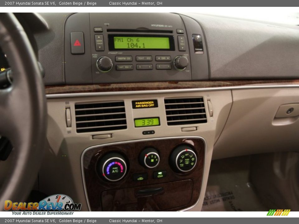 2007 Hyundai Sonata SE V6 Golden Beige / Beige Photo #8