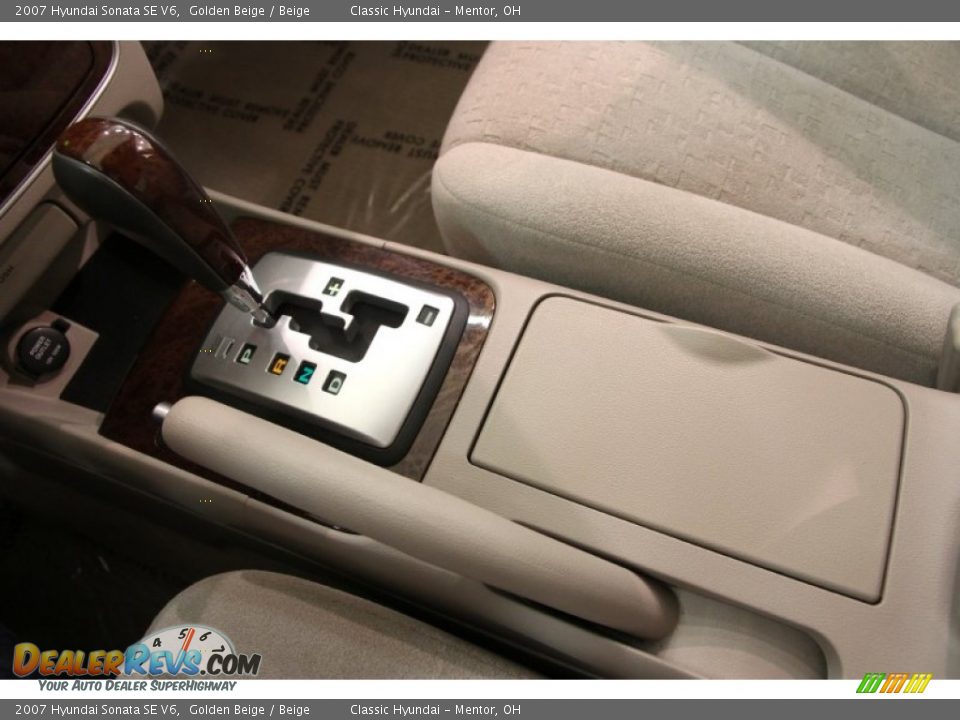 2007 Hyundai Sonata SE V6 Golden Beige / Beige Photo #12