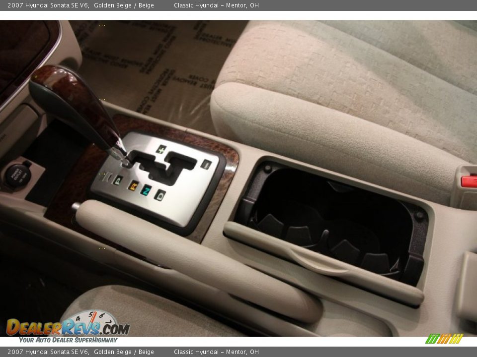 2007 Hyundai Sonata SE V6 Golden Beige / Beige Photo #13