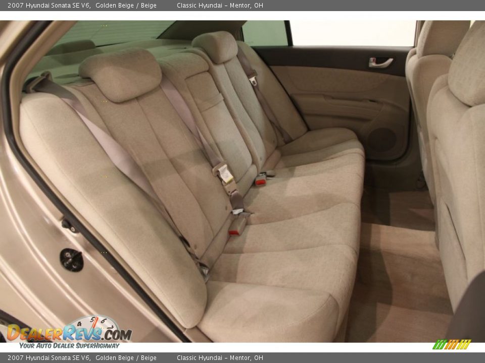 2007 Hyundai Sonata SE V6 Golden Beige / Beige Photo #15