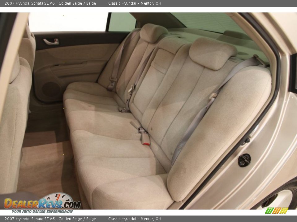 2007 Hyundai Sonata SE V6 Golden Beige / Beige Photo #16