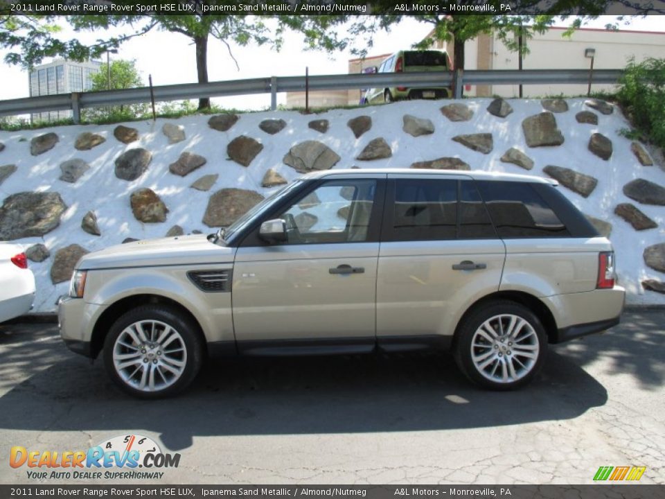 2011 Land Rover Range Rover Sport HSE LUX Ipanema Sand Metallic / Almond/Nutmeg Photo #2